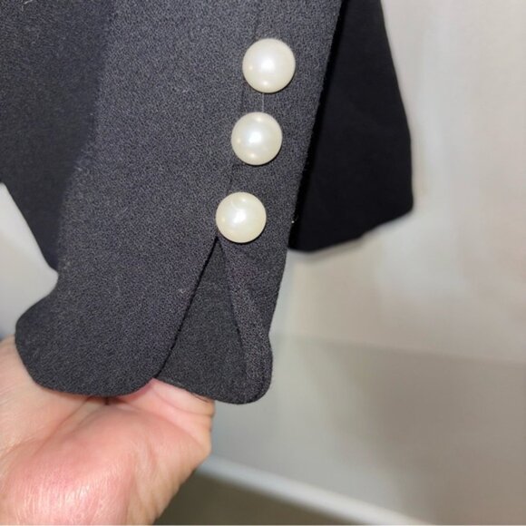 Bob Mackie Women’s Large Black Jacket Colourful Embellishments Pearl Buttons - Picture 7 of 9